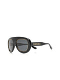 GUCCI Aviator Logo Sunglasses 54mm Lens