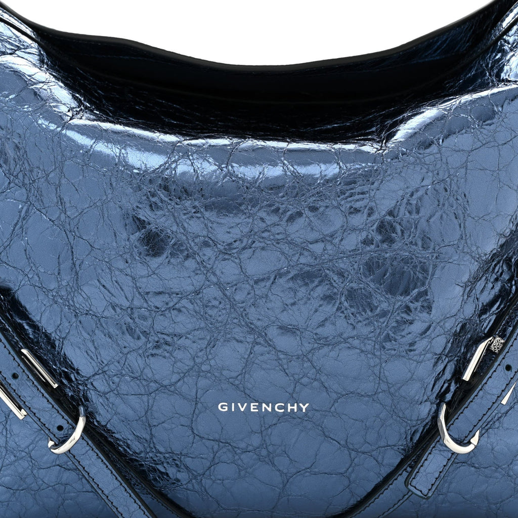 GIVENCHY METALLIC CALFSKIN LEATHER MEDIUM VOYOU BAG