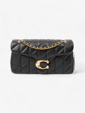Coach Quilted Tabby Black Leather 26