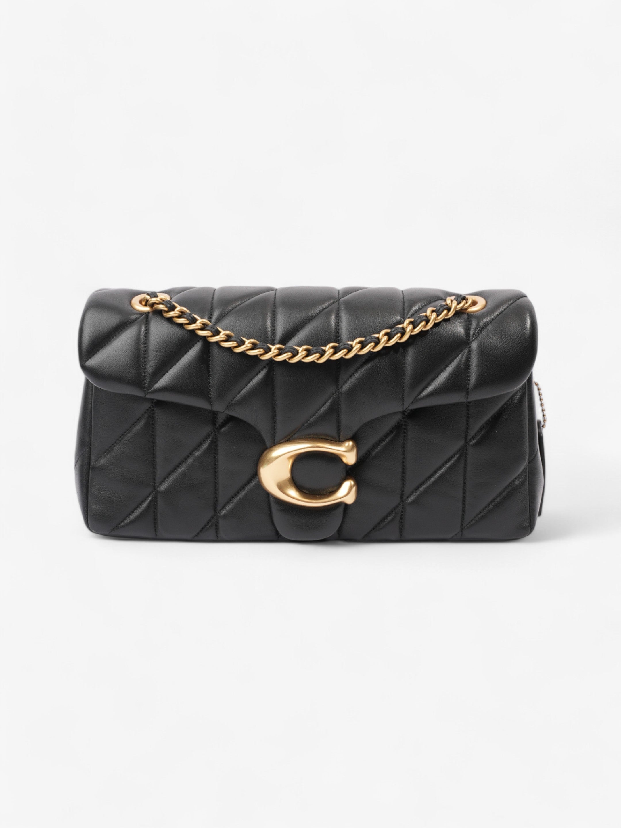 Coach Quilted Tabby Black Leather 26