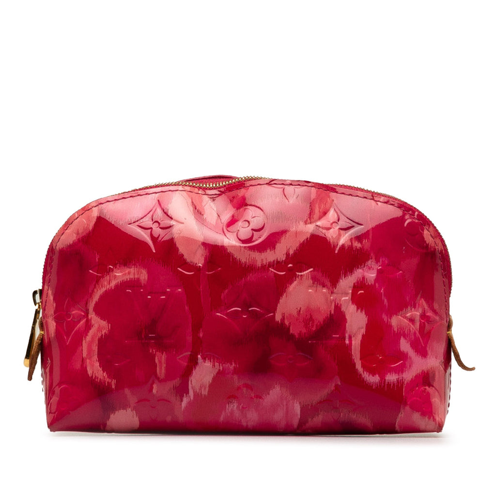 Pink Louis Vuitton Monogram Vernis Ikat Cosmetic Pouch
