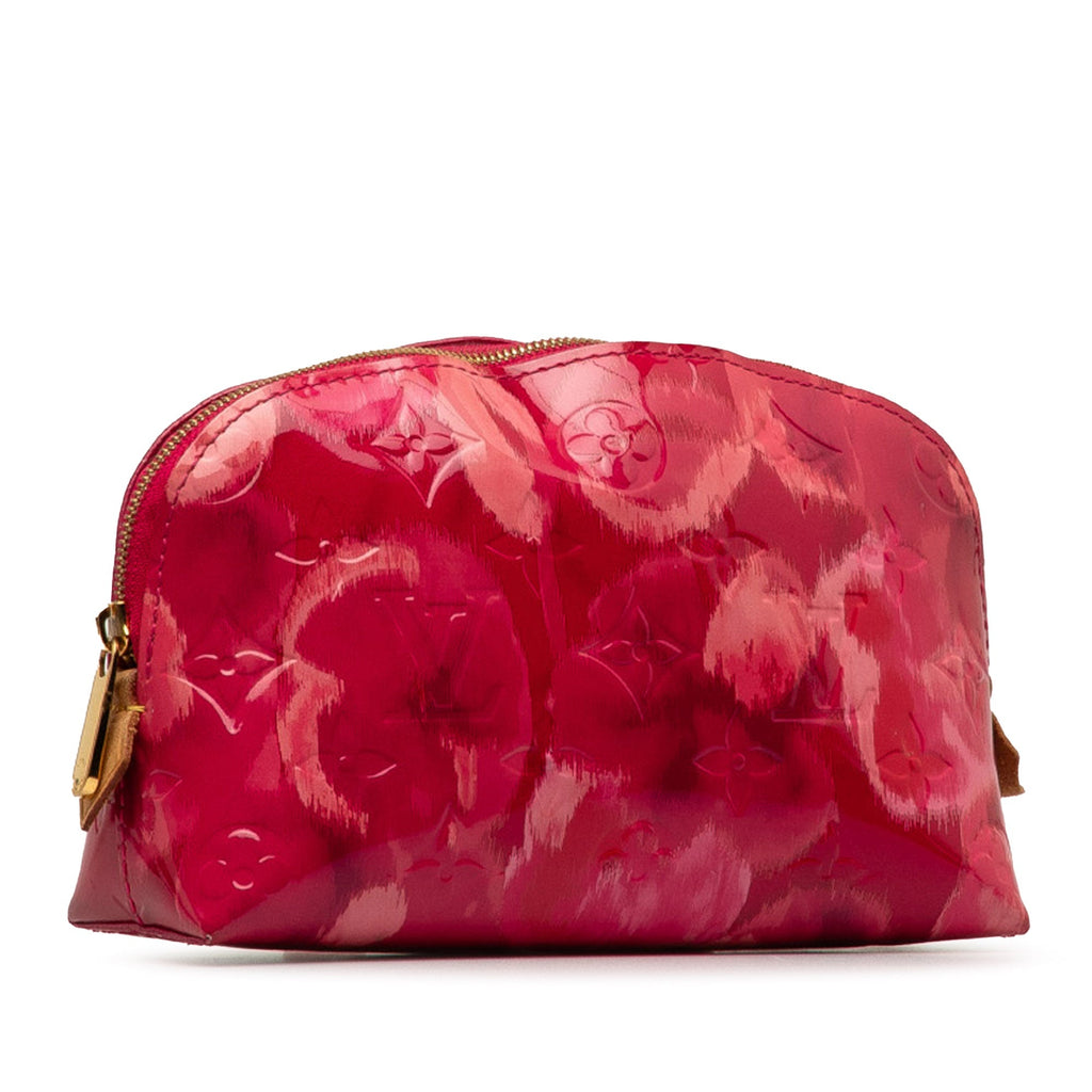 Pink Louis Vuitton Monogram Vernis Ikat Cosmetic Pouch