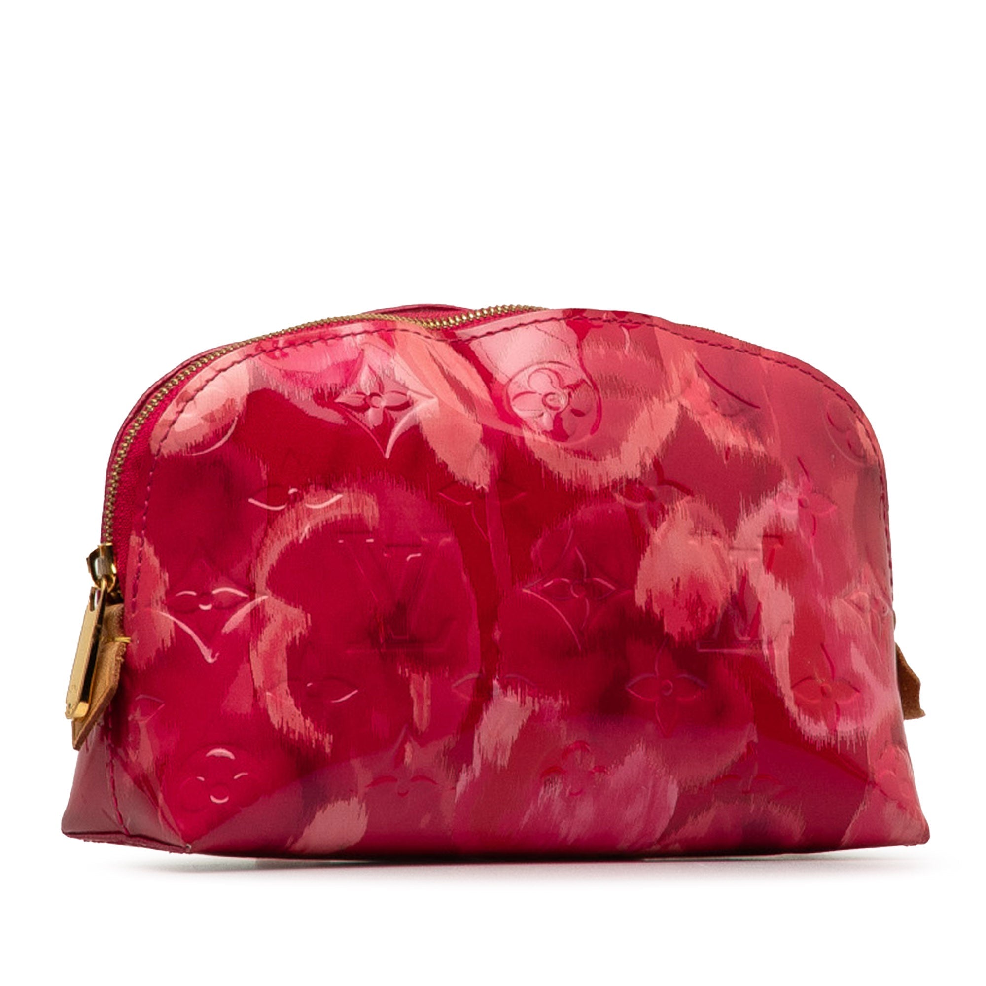 Pink Louis Vuitton Monogram Vernis Ikat Cosmetic Pouch