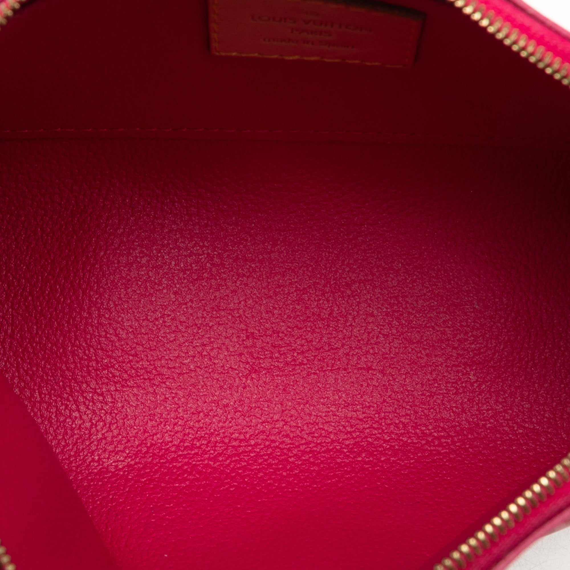 Pink Louis Vuitton Monogram Vernis Ikat Cosmetic Pouch