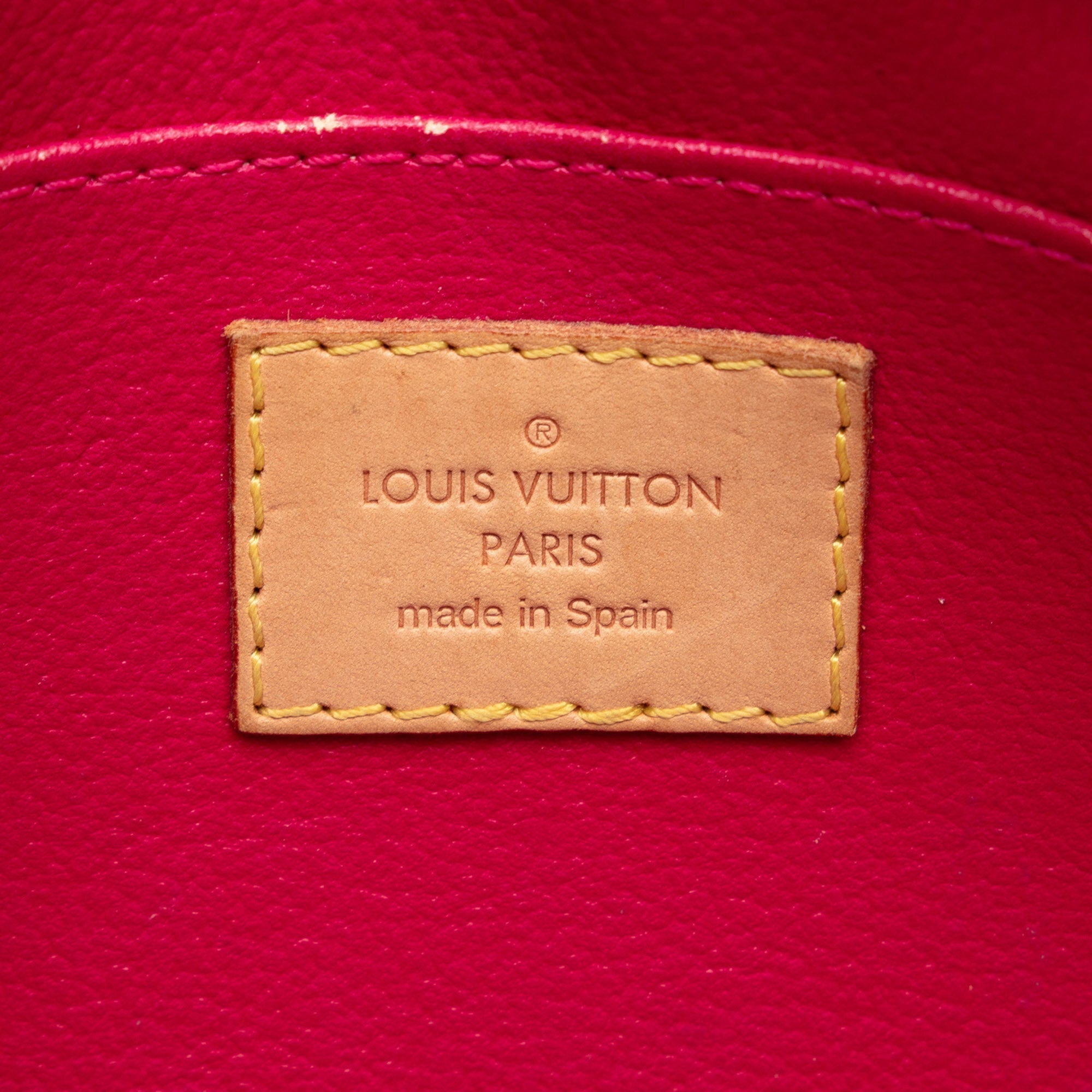 Pink Louis Vuitton Monogram Vernis Ikat Cosmetic Pouch