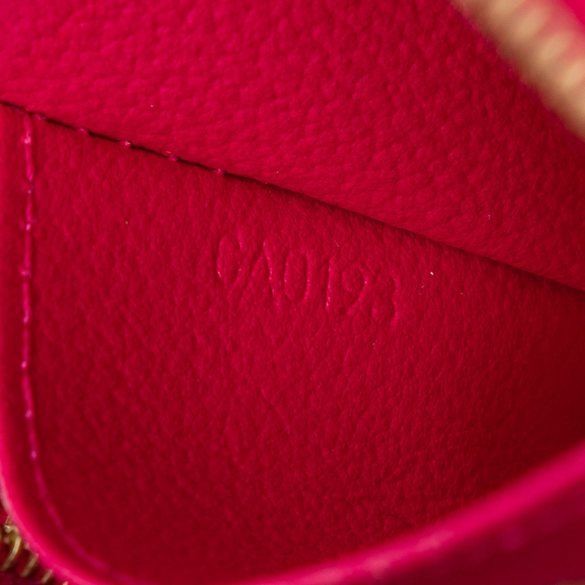Pink Louis Vuitton Monogram Vernis Ikat Cosmetic Pouch