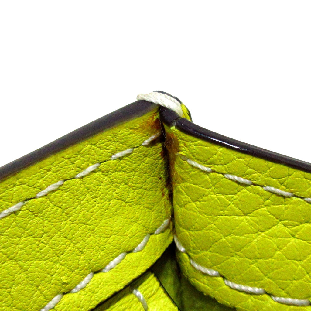 Yellow Celine Nano Luggage Leather Tote Bag