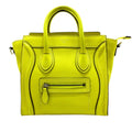Yellow Celine Nano Luggage Tote Leather Satchel