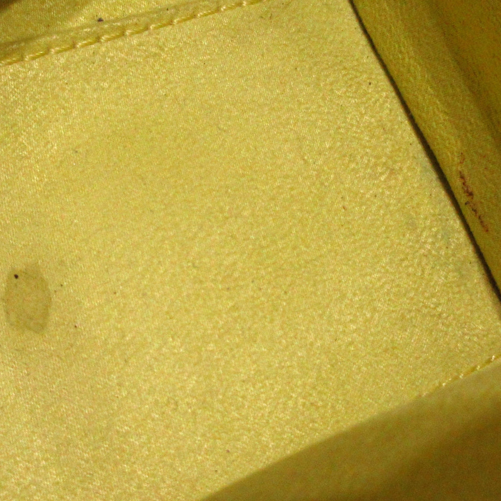 Yellow Celine Nano Luggage Leather Tote Bag