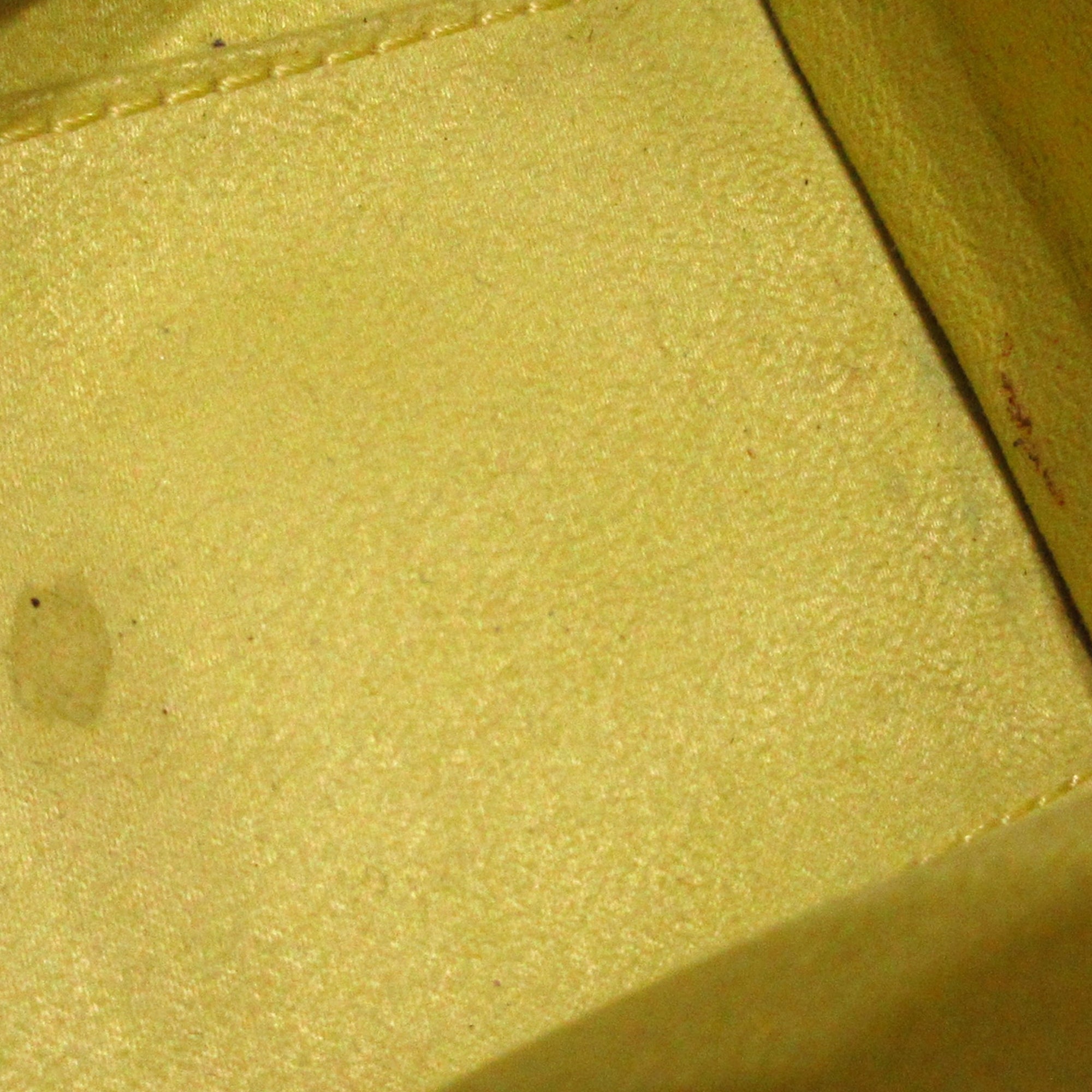 Yellow Celine Nano Luggage Leather Tote Bag