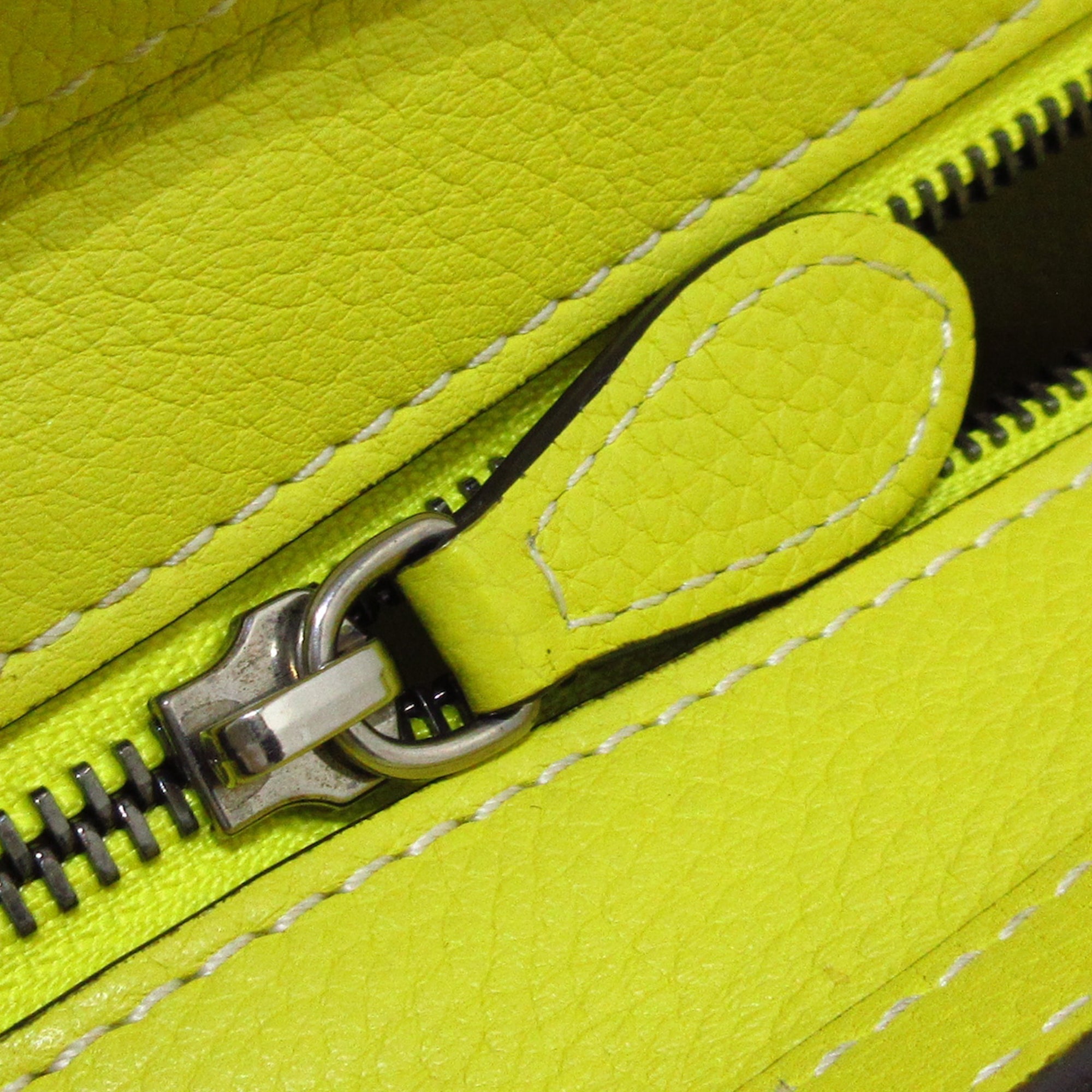 Yellow Celine Nano Luggage Tote Leather Satchel