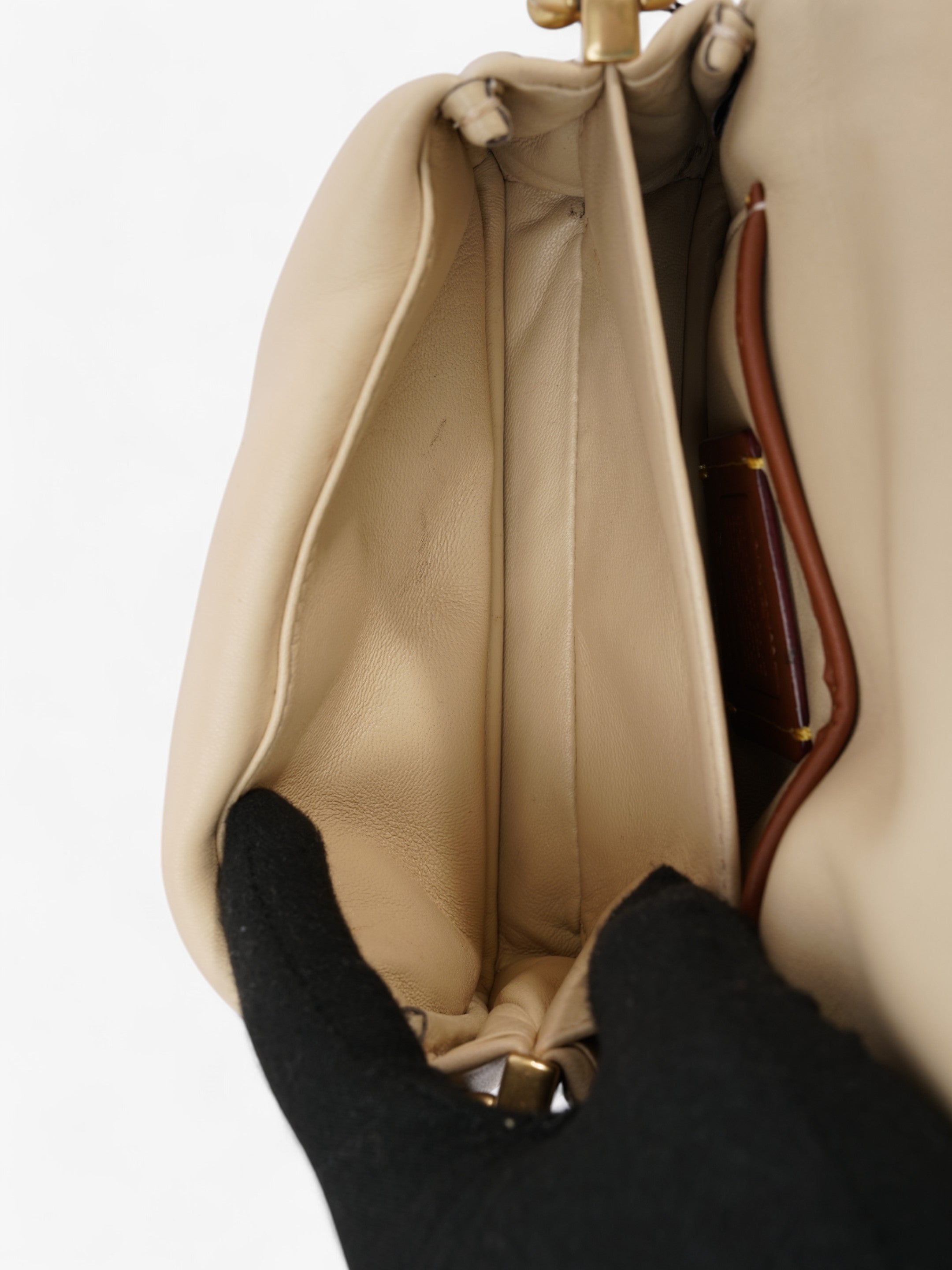 Coach Pillow Tabby Beige Nappa Leather 18