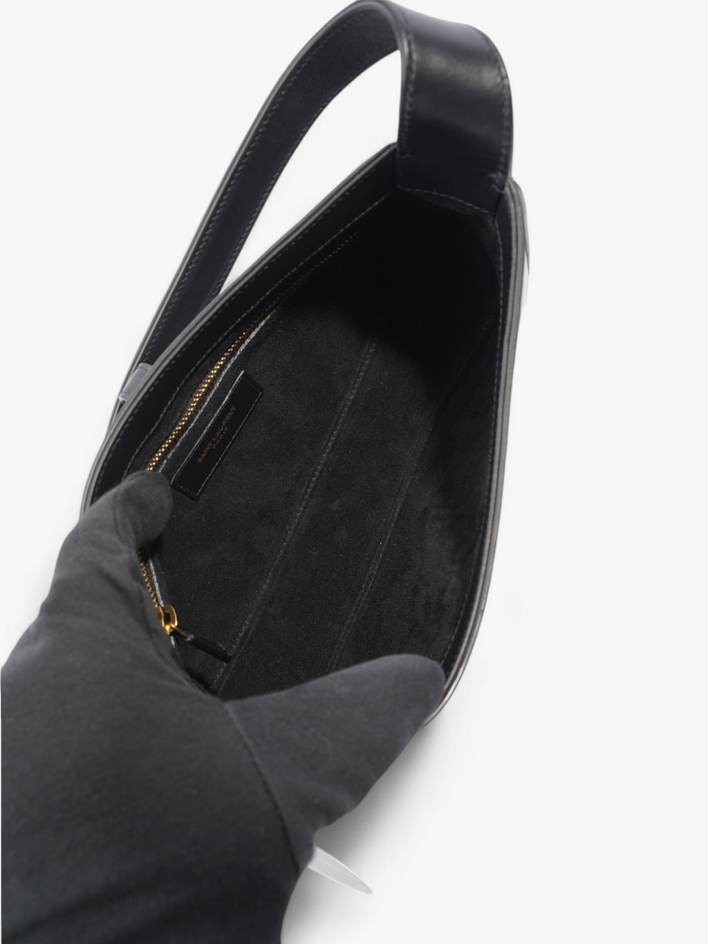 Saint Laurent Le 5 a 7 Hobo Black Leather
