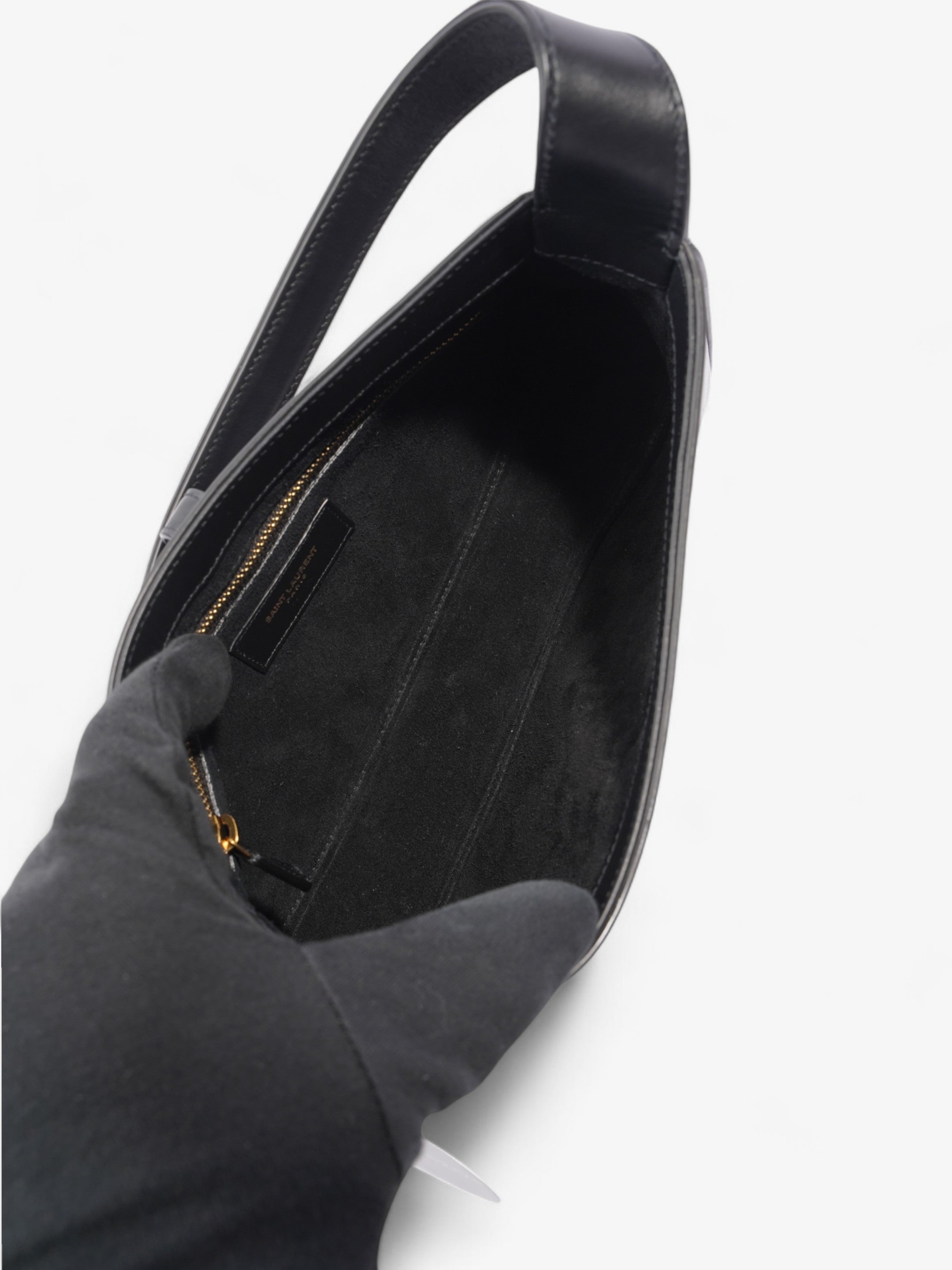 Saint Laurent Le 5 a 7 Hobo Black Leather