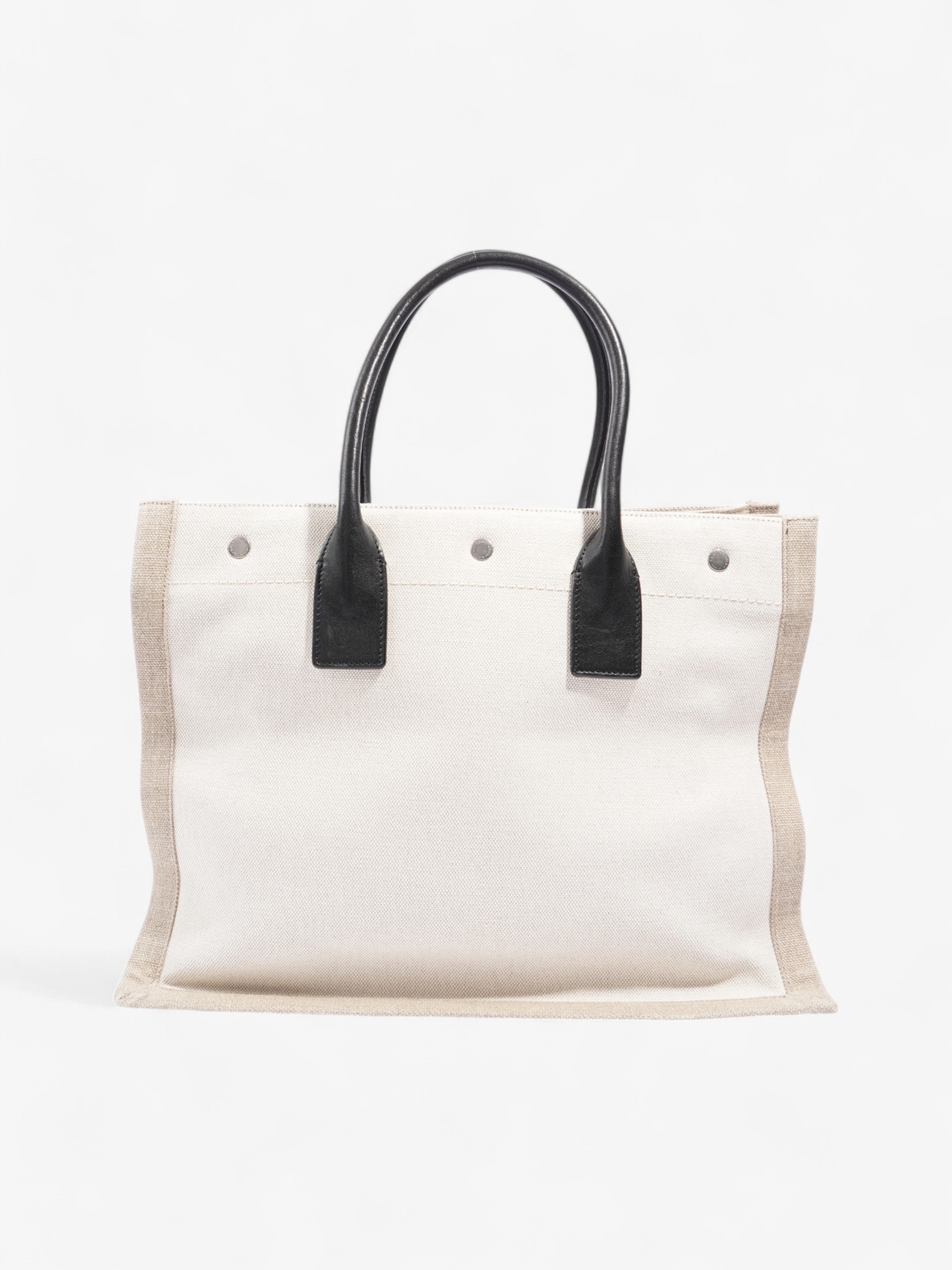 Saint Laurent Rive Gauche Beige Cotton Small