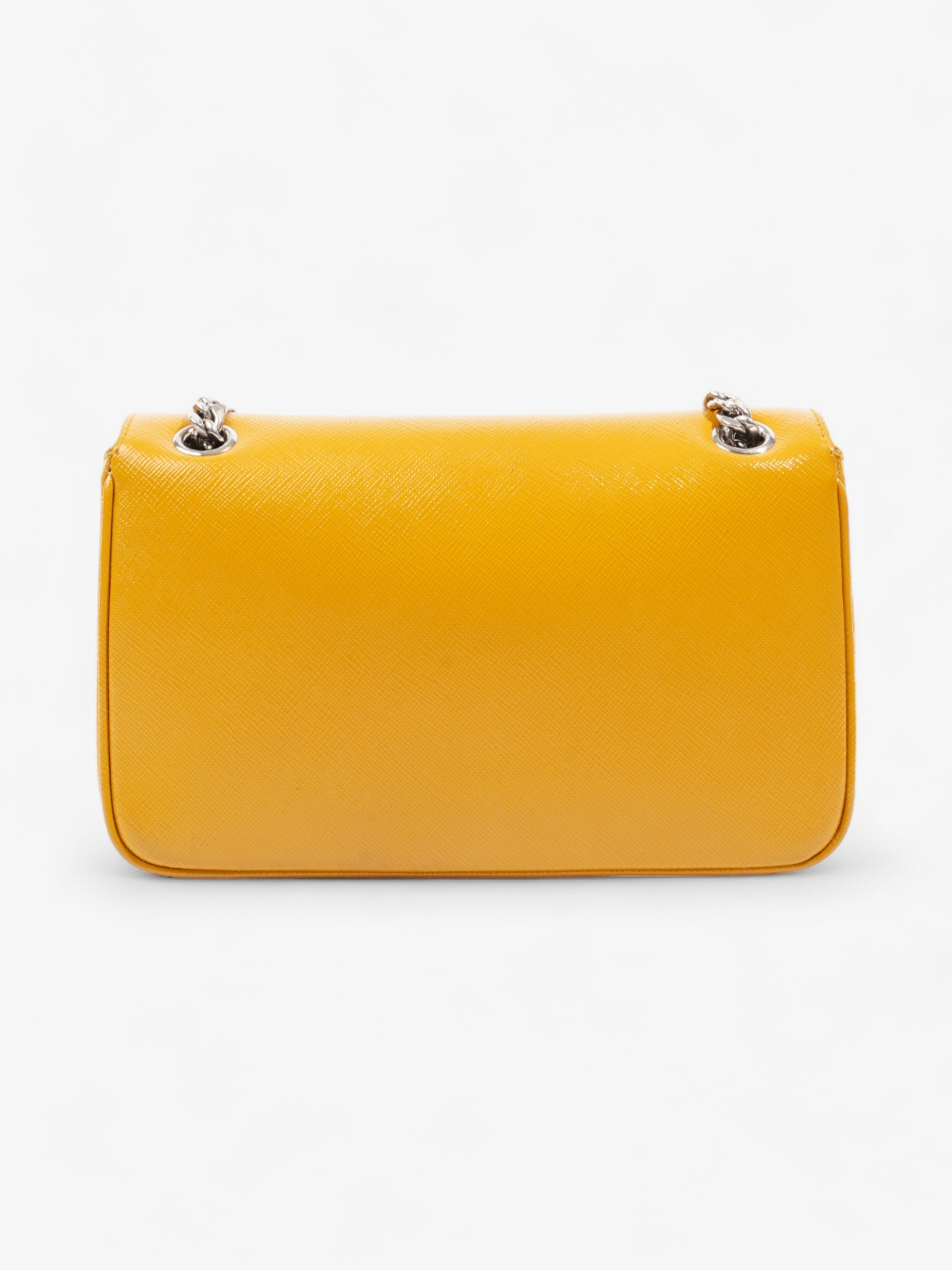 Prada Vernice Mustard Saffiano Leather