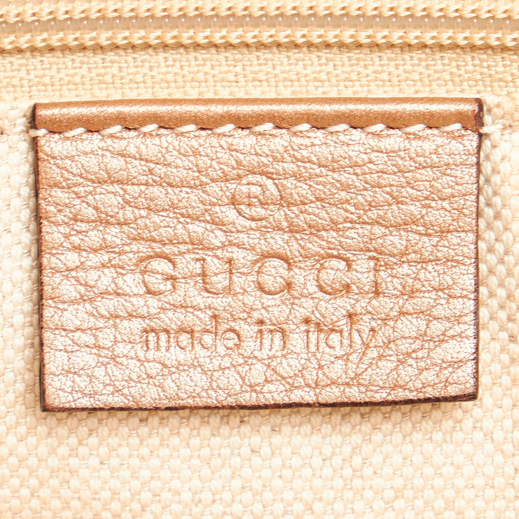Pink Gucci Sukey Leather Tote Bag