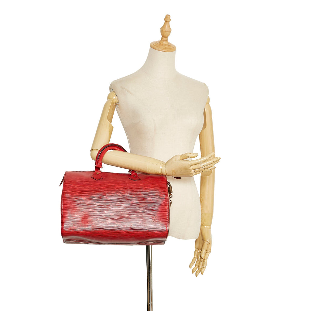 Louis Vuitton Speedy 30 Red Epi