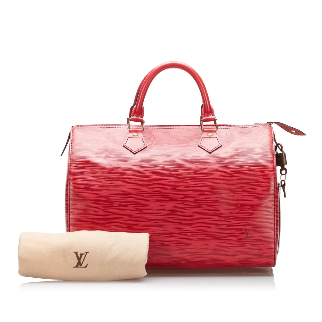 Louis Vuitton Speedy 30 Red Epi