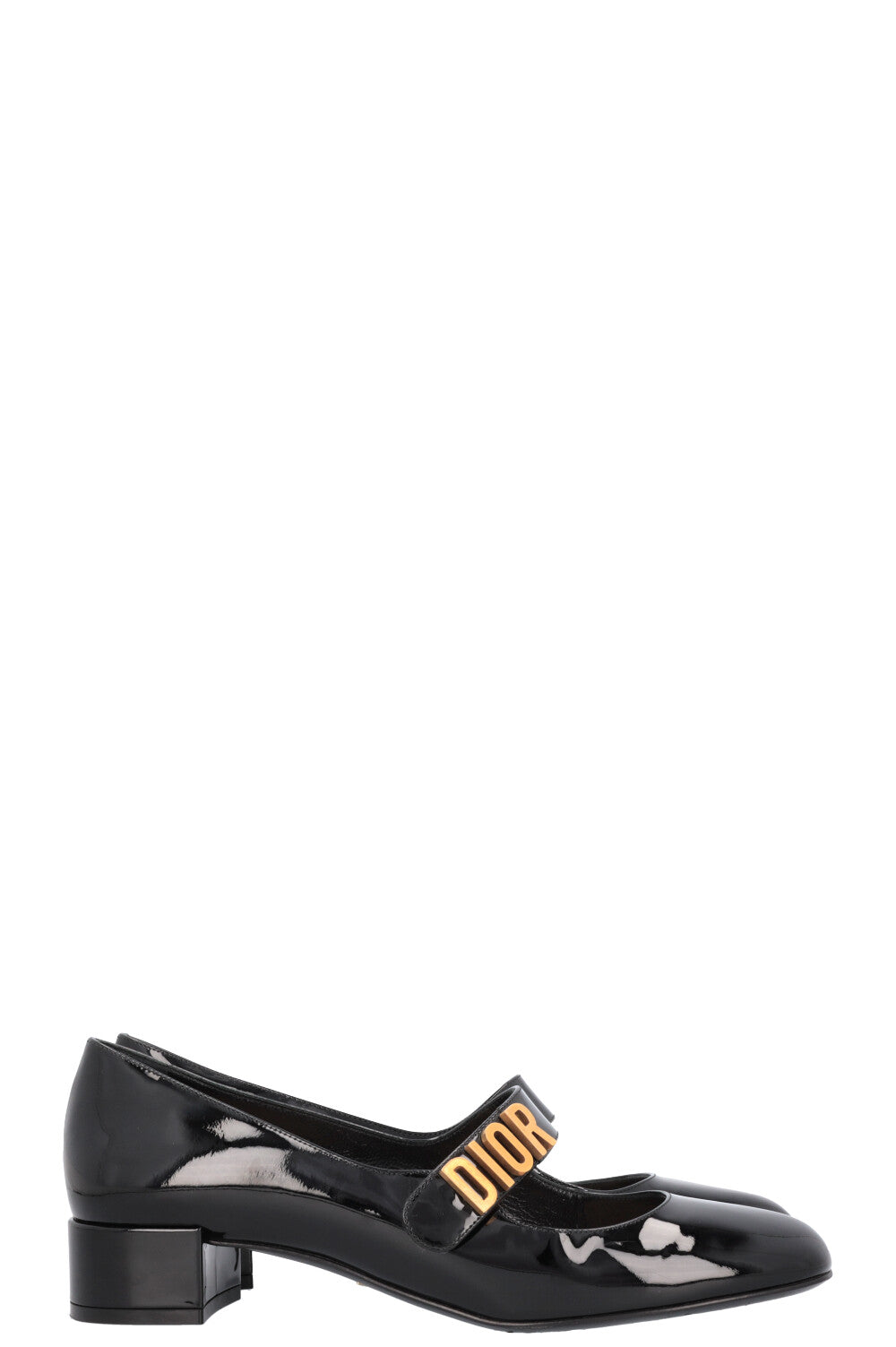 CHRISTIAN DIOR Baby-D Mary Jane Heels Patent Black