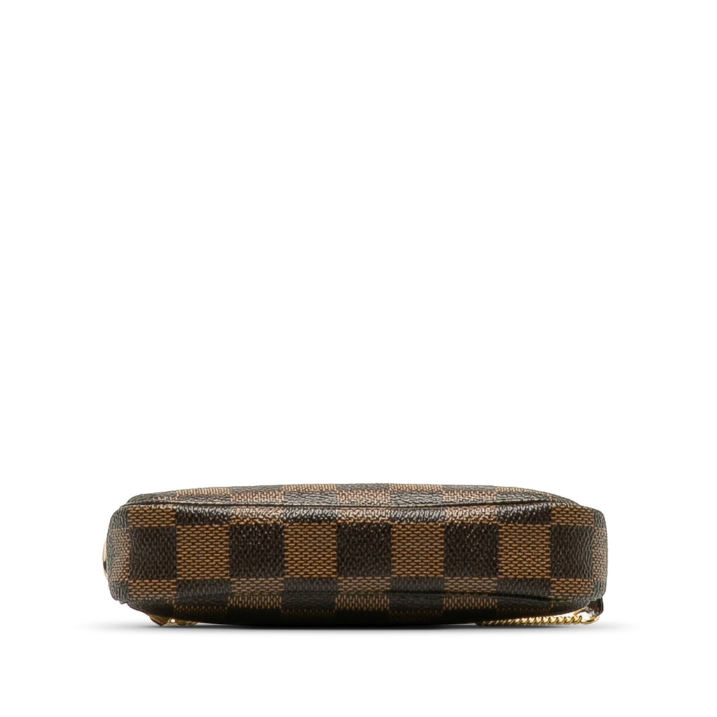 Brown Louis Vuitton Damier Ebene Trunks and Bags Mini Pochette Accessoires Baguette