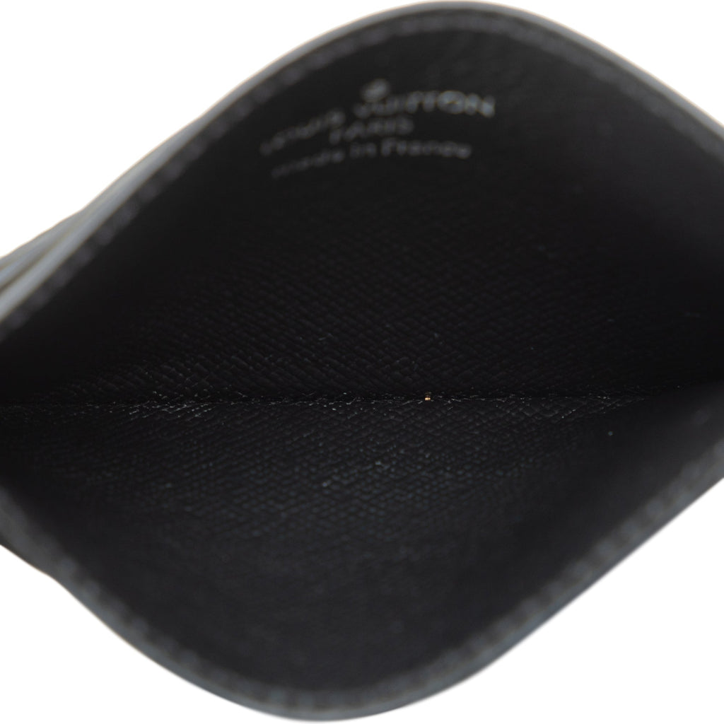 Black Louis Vuitton Monogram Eclipse Porte Cartes Double Card Holder
