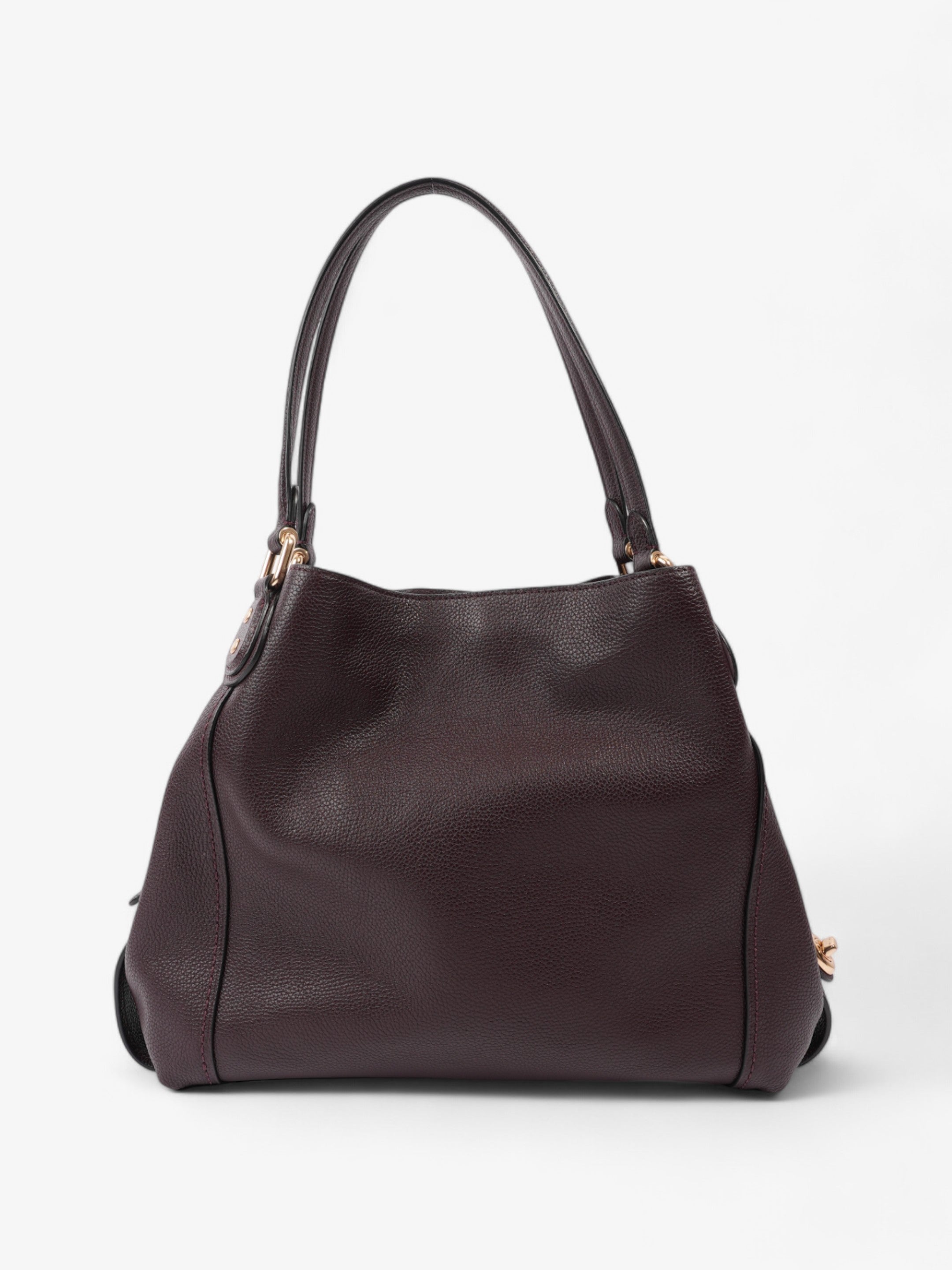 Coach Edie Burgundy Grained Leather 31