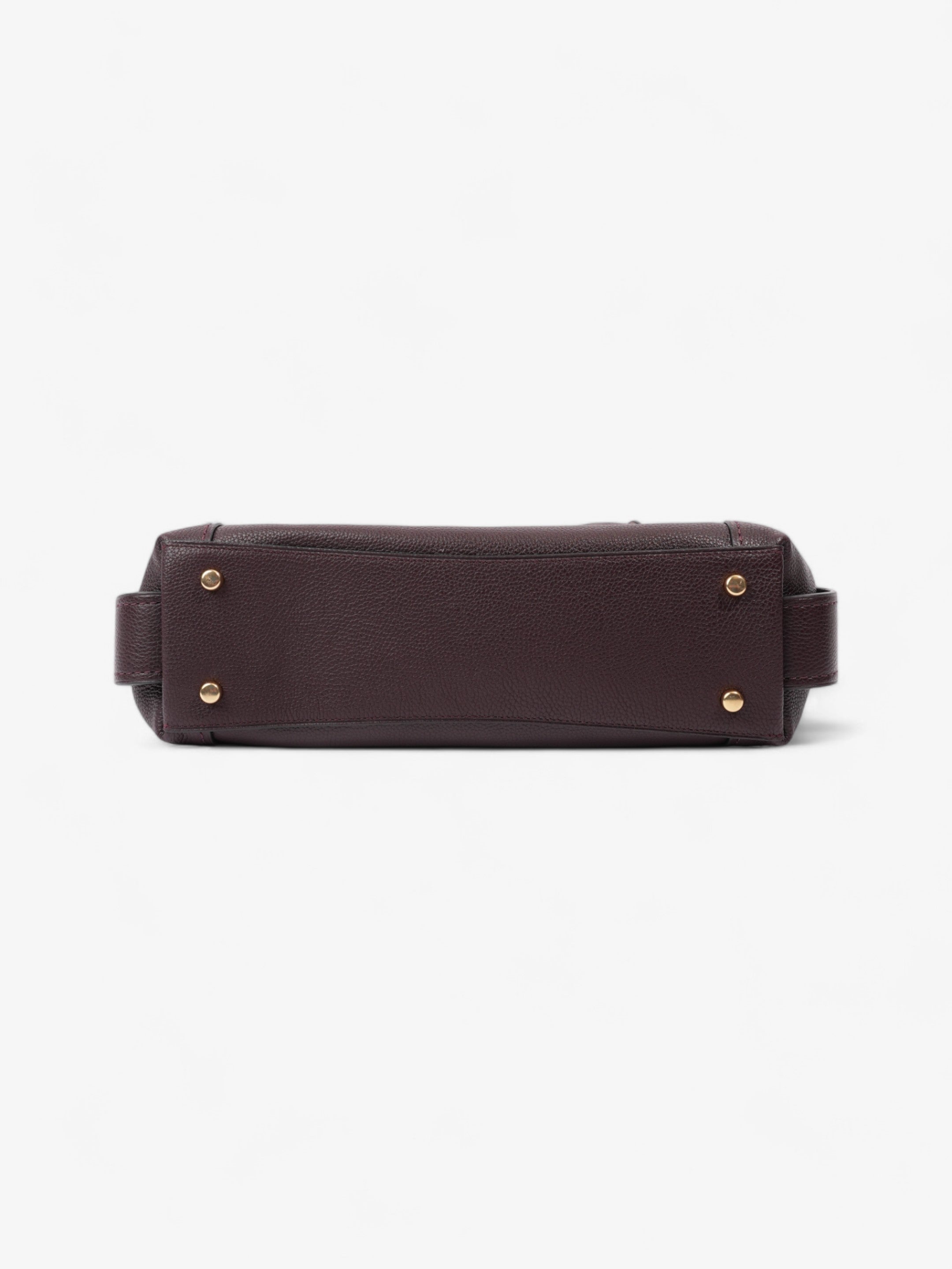 Coach Edie Burgundy Grained Leather 31