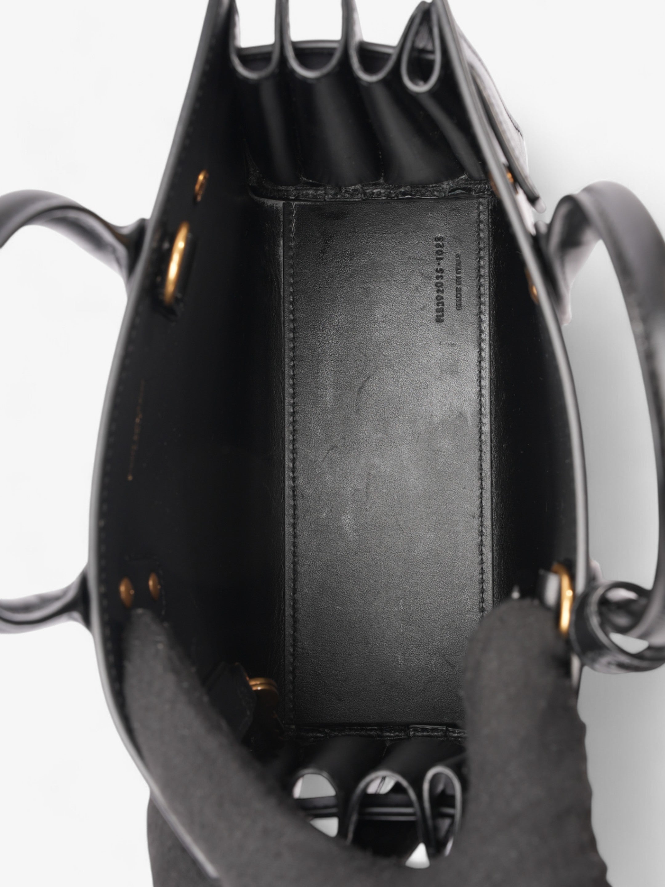 Saint Laurent Sac De Jour Black Calfskin Leather Nano
