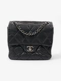 Chanel Classic Square Flap Black Lambskin Leather Mini