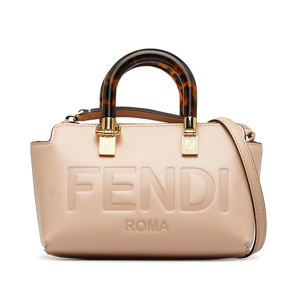 Blush Fendi Mini By The Way Tote Satchel