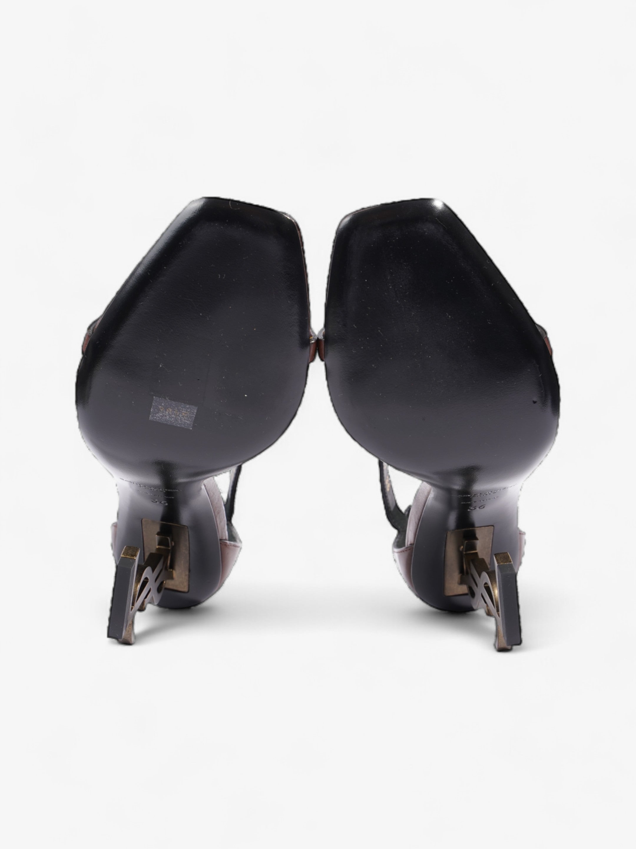 Saint Laurent Opyum 110mm Brown Leather EU 36 UK 3