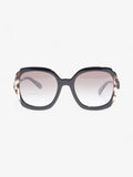Prada Butterfly Sunglasses Black / Blue Acetate 140mm