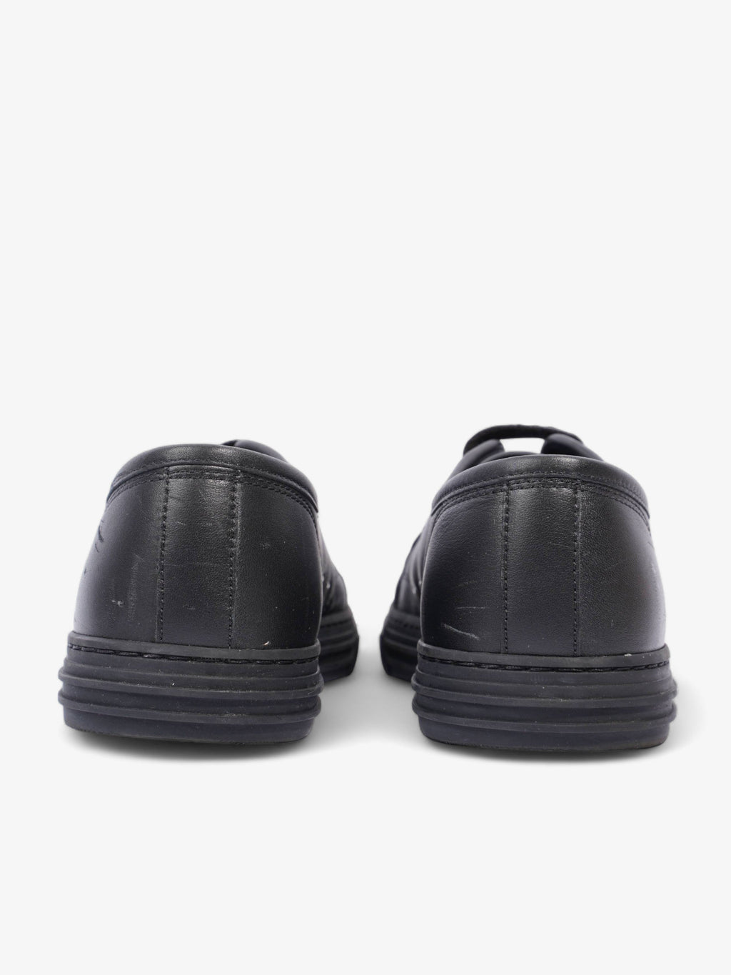Gucci Low Top Sneaker Black Leather EU 39 UK 5