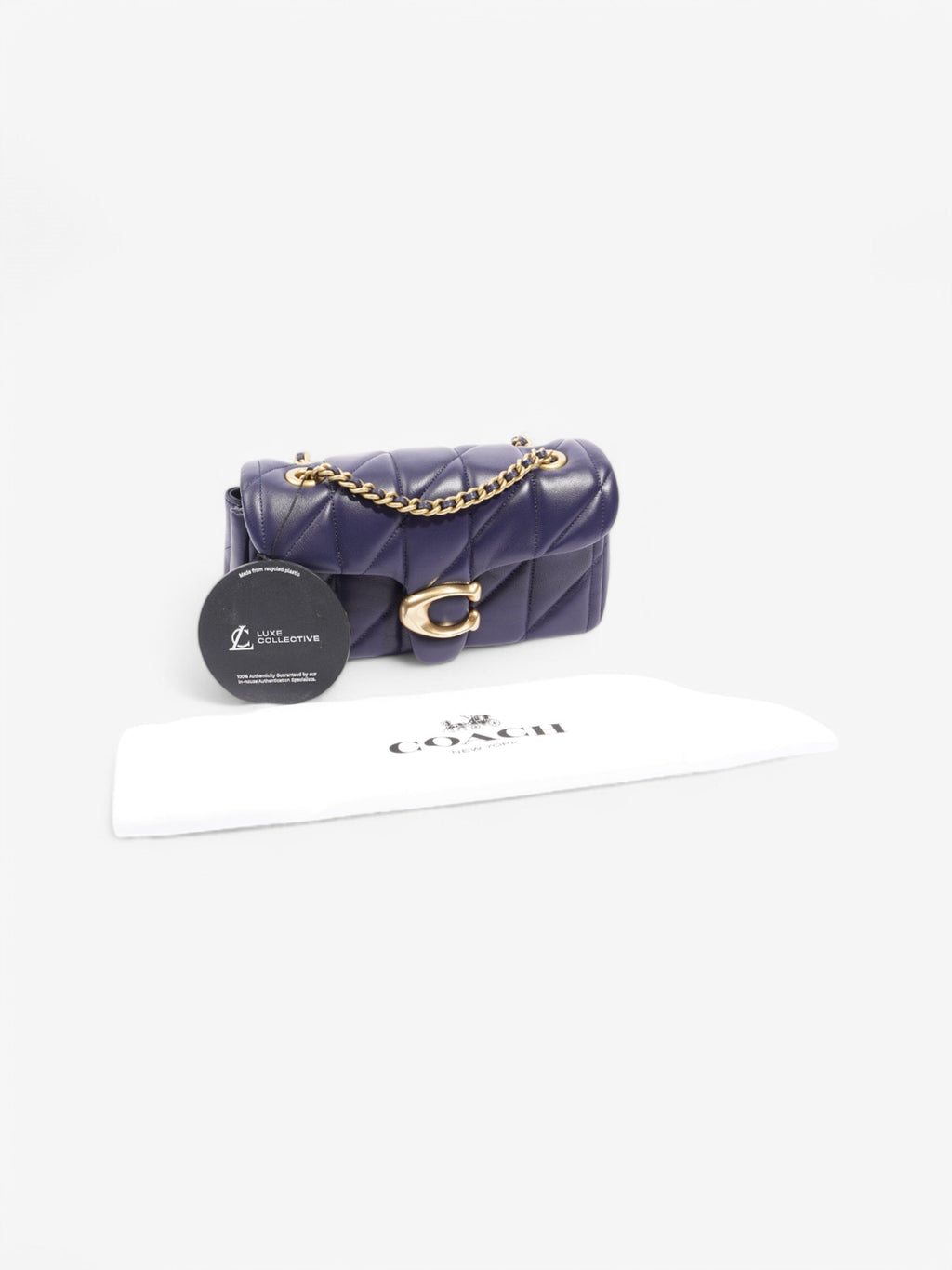 Coach Tabby Navy Blue Nappa Leather 20