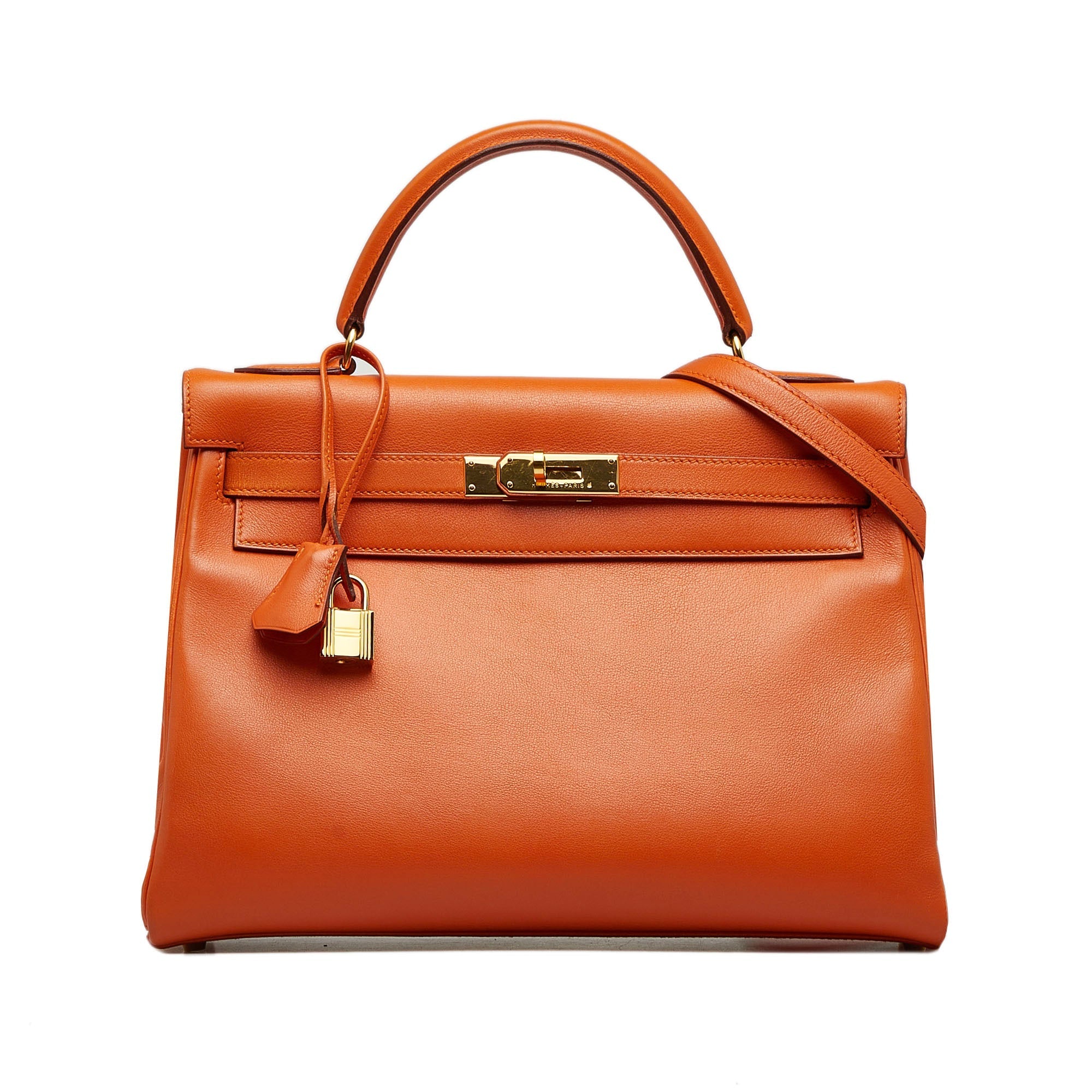 HermÃƒÆ’Ã‚Â¨s Kelly Retourne 32 Orange Swift Gold