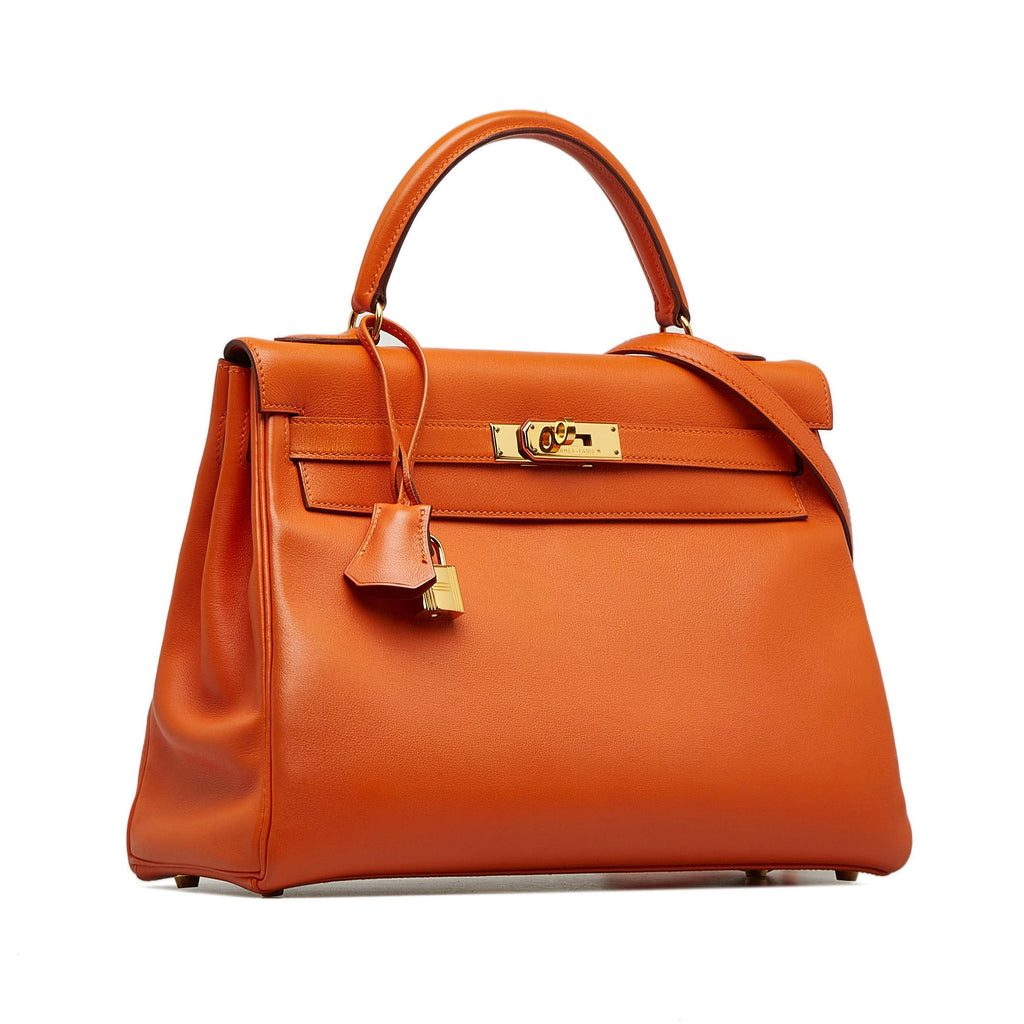 HermÃƒÆ’Ã‚Â¨s Kelly Retourne 32 Orange Swift Gold