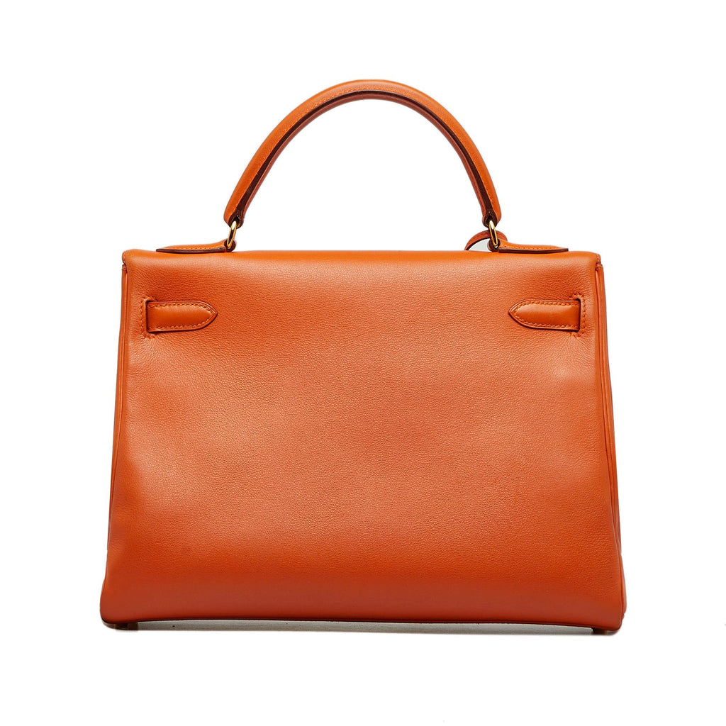 HermÃƒÆ’Ã‚Â¨s Kelly Retourne 32 Orange Swift Gold