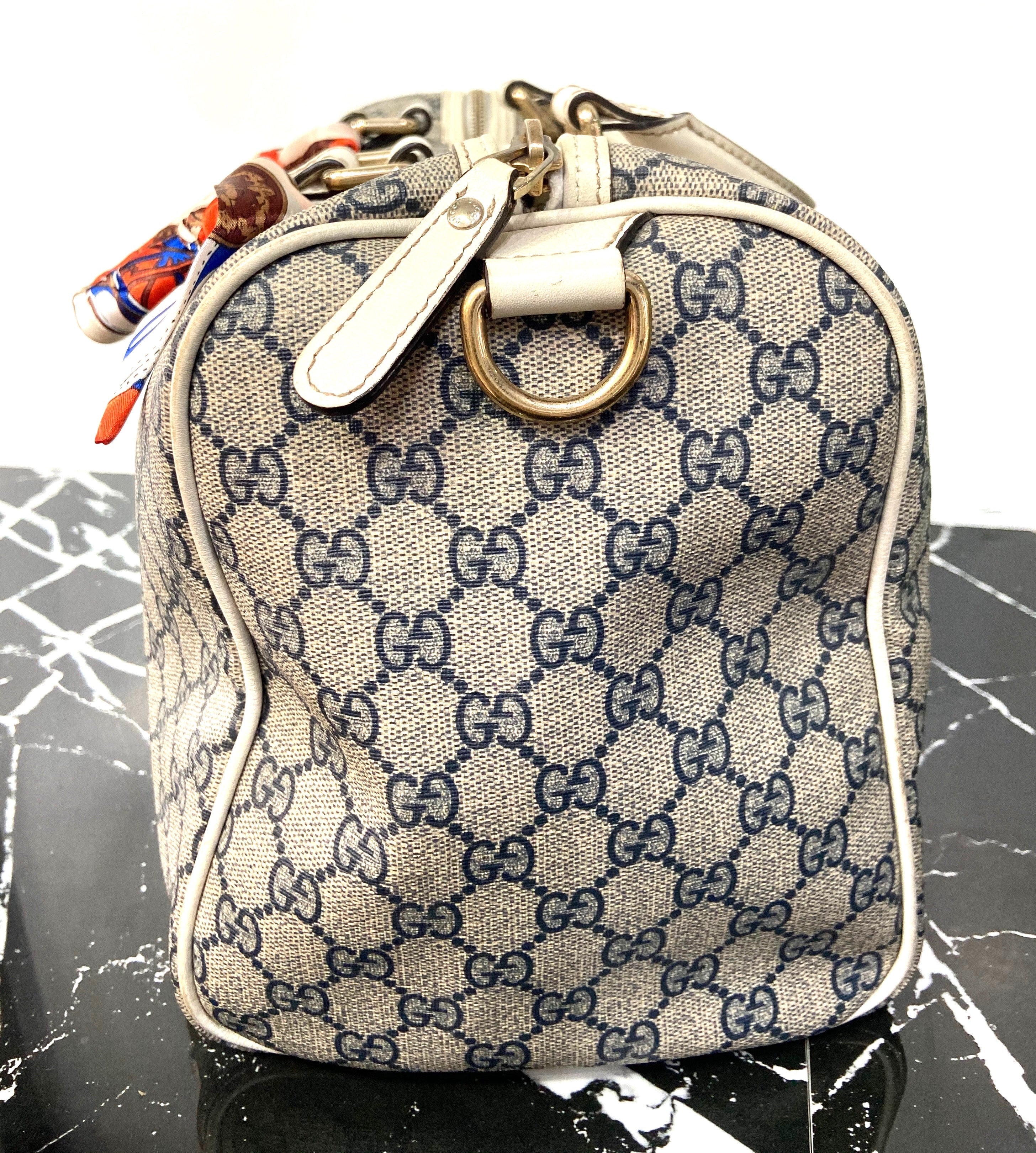 GUCCI GG SUPREME CANADIAN FLAG JOY BOSTON BAG