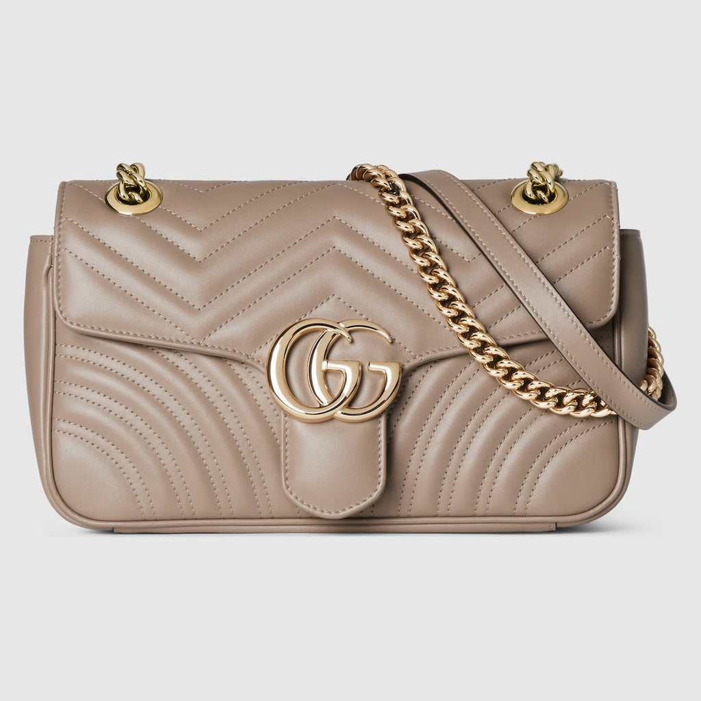 GUCCI GG MARMONT CALFSKIN LEATHER MEDIUM SHOULDER BAG