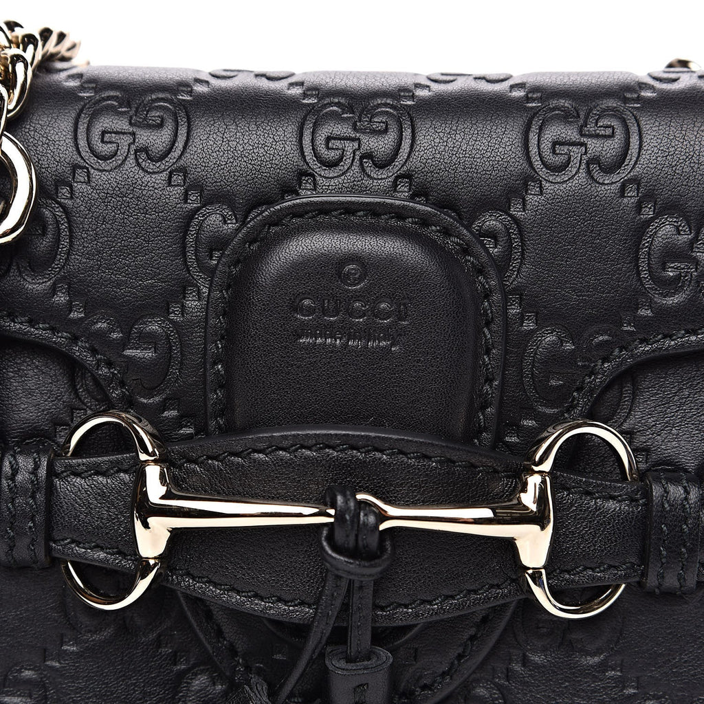 GUCCI GUCCISSIMA MINI EMILY CROSSBODY BAG