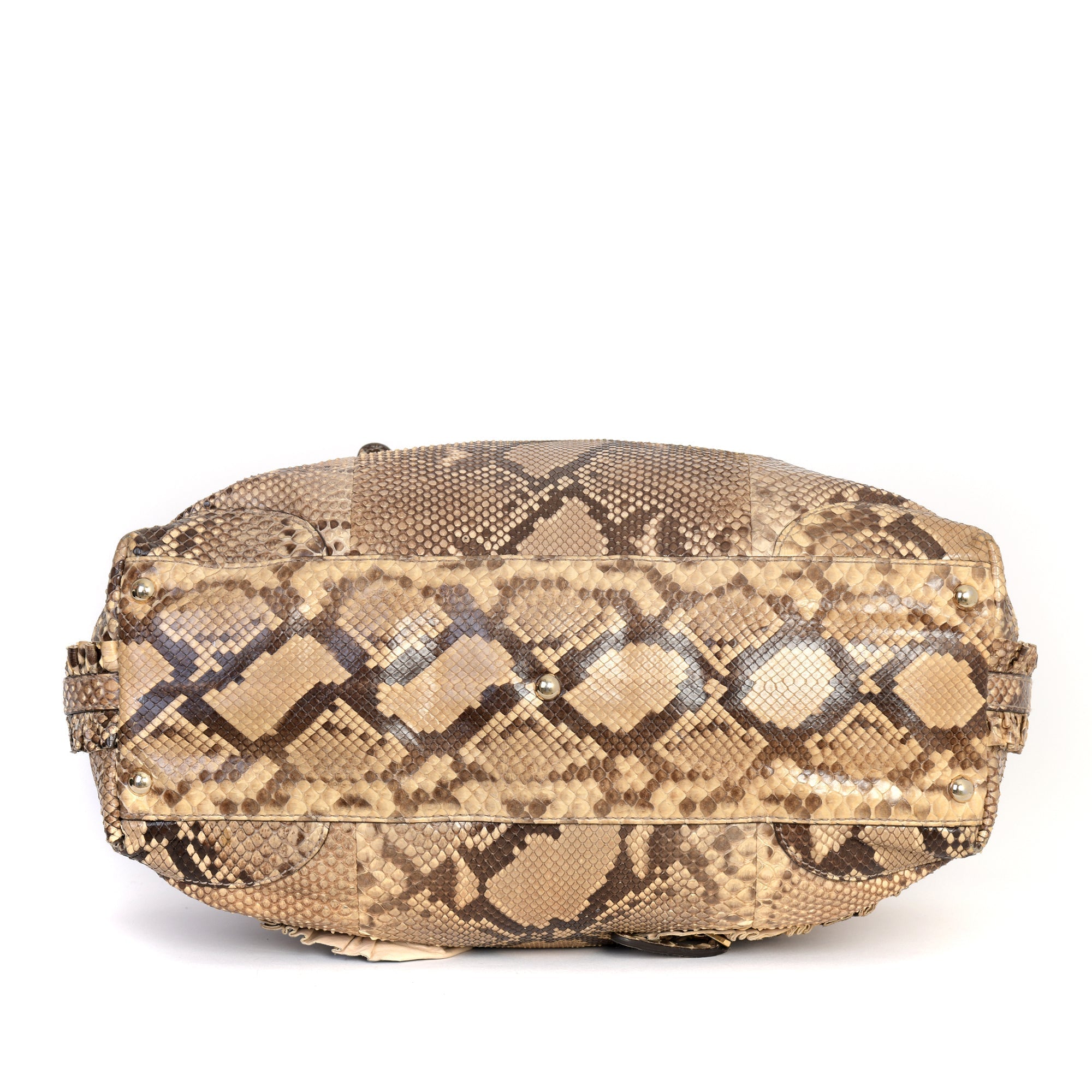 Snakeskin Sabrina Boston Bag