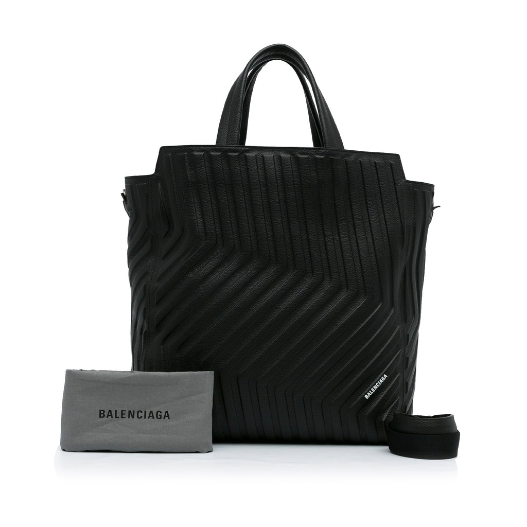 Black Balenciaga Car East-West M Tote Satchel