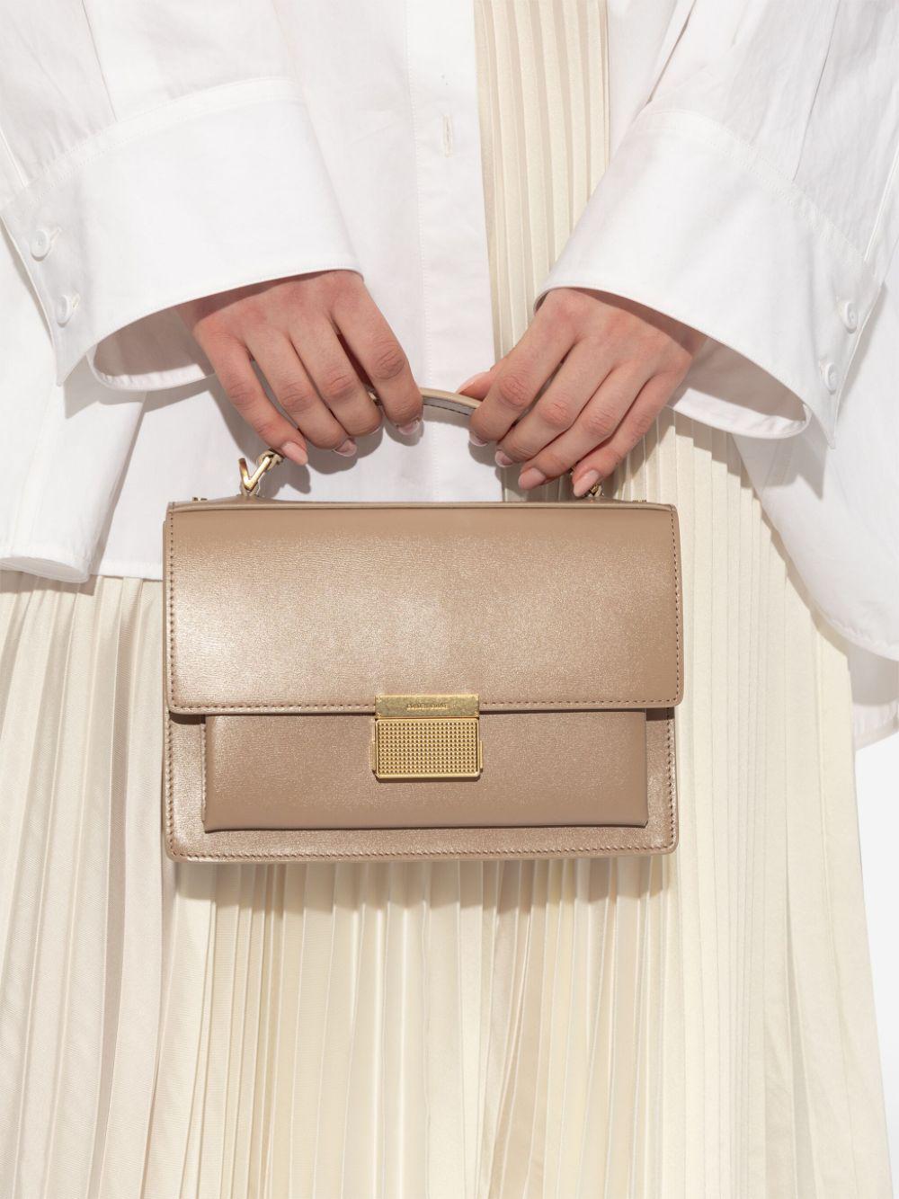 'VENICE LEATHER HANDBAG WITH PALMELL