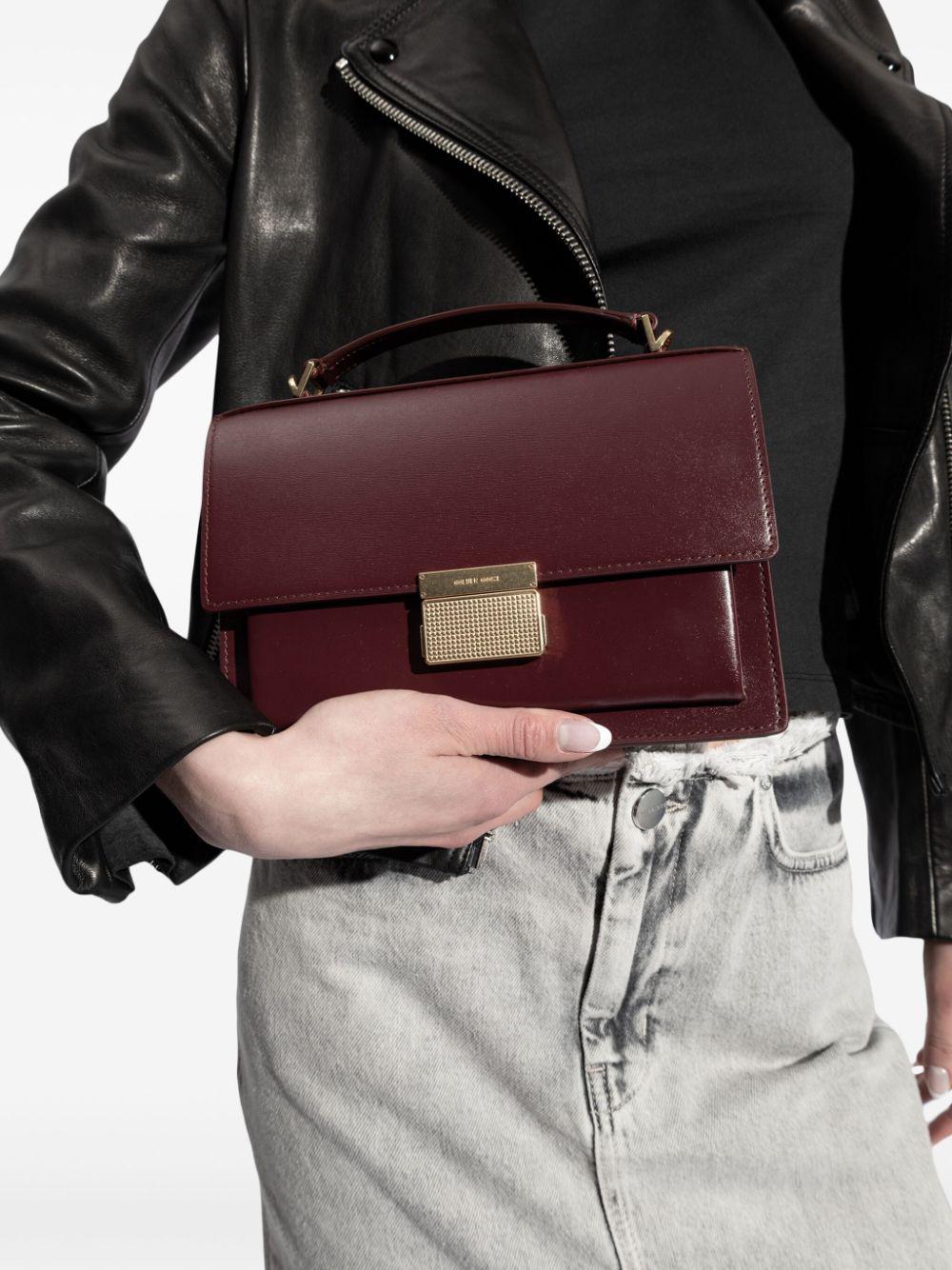 'VENICE LEATHER HANDBAG WITH PALMELL