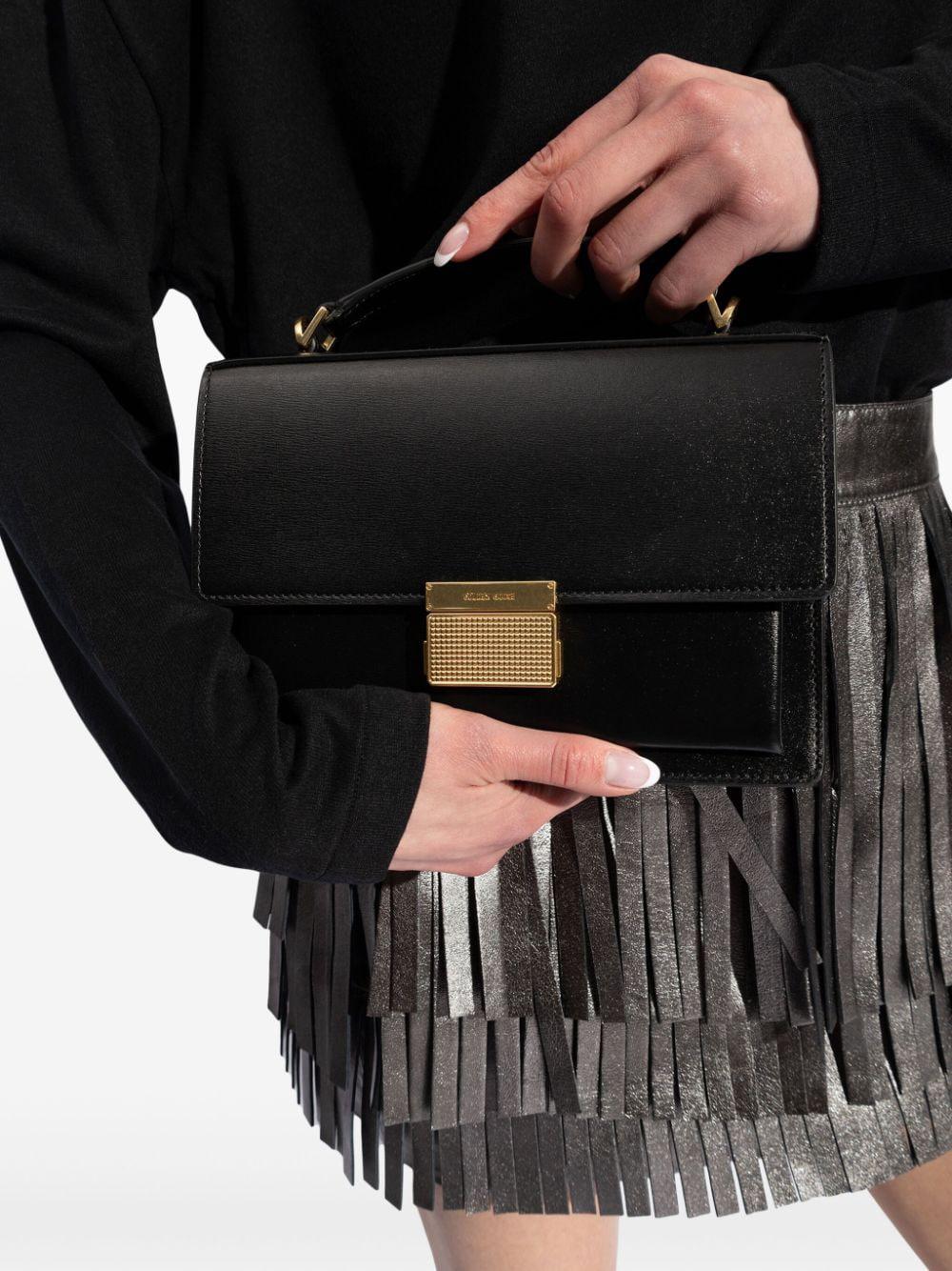 BLACK VENEZIA TOTE BAG