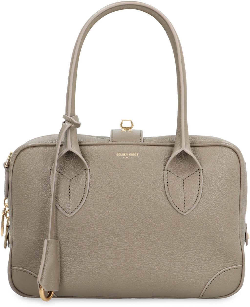 LEATHER HANDBAG FOR EVERYDAY USE.