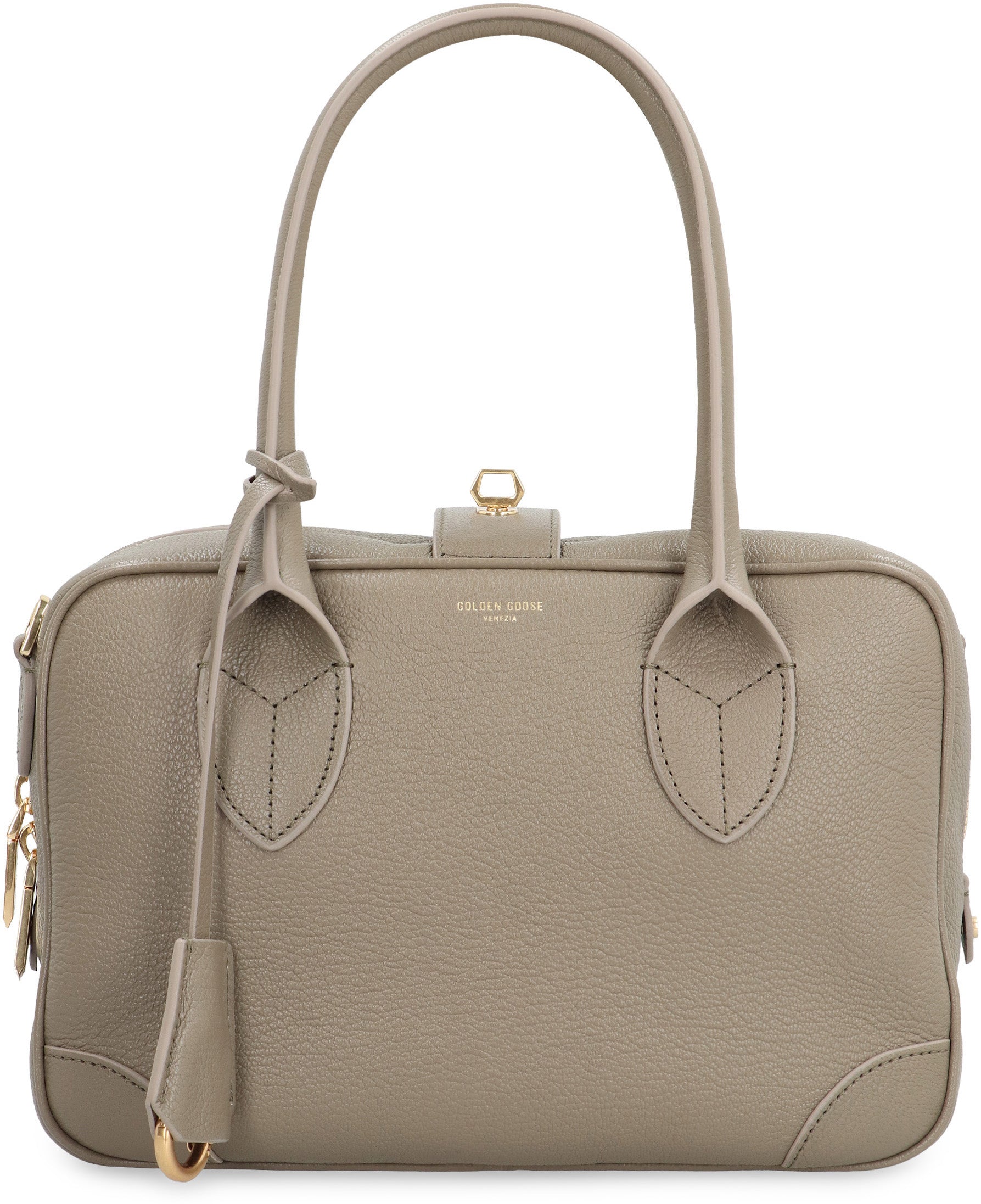 LEATHER HANDBAG FOR EVERYDAY USE.