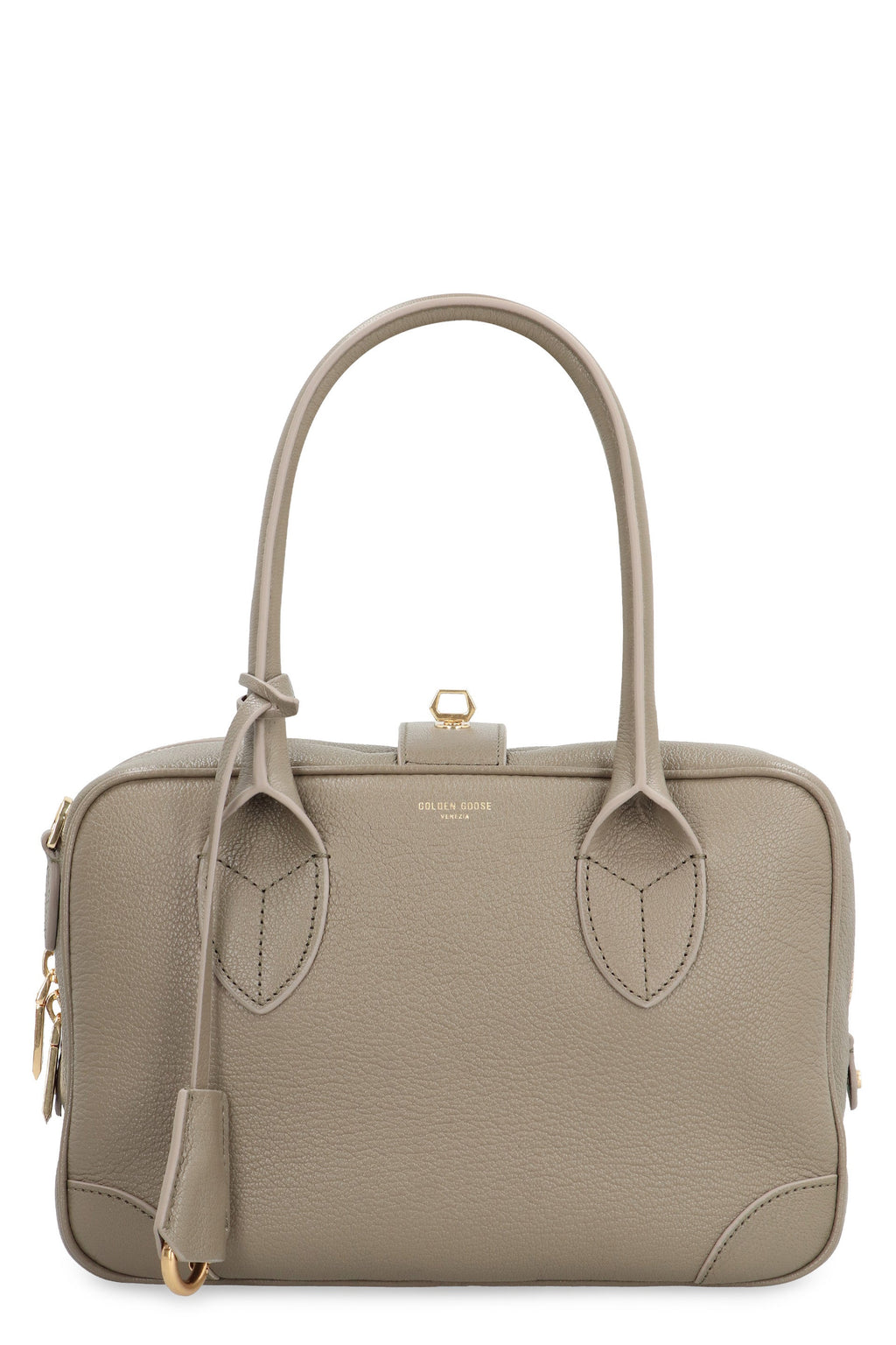 LEATHER HANDBAG FOR EVERYDAY USE.