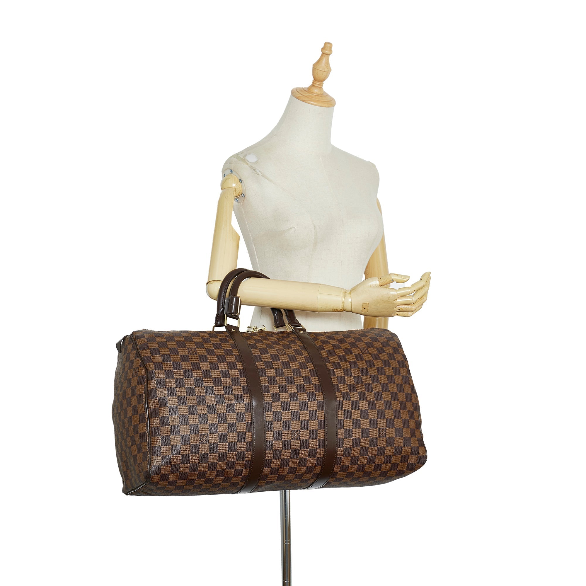 Louis Vuitton Keepall 50 Damier Ebene Canvas